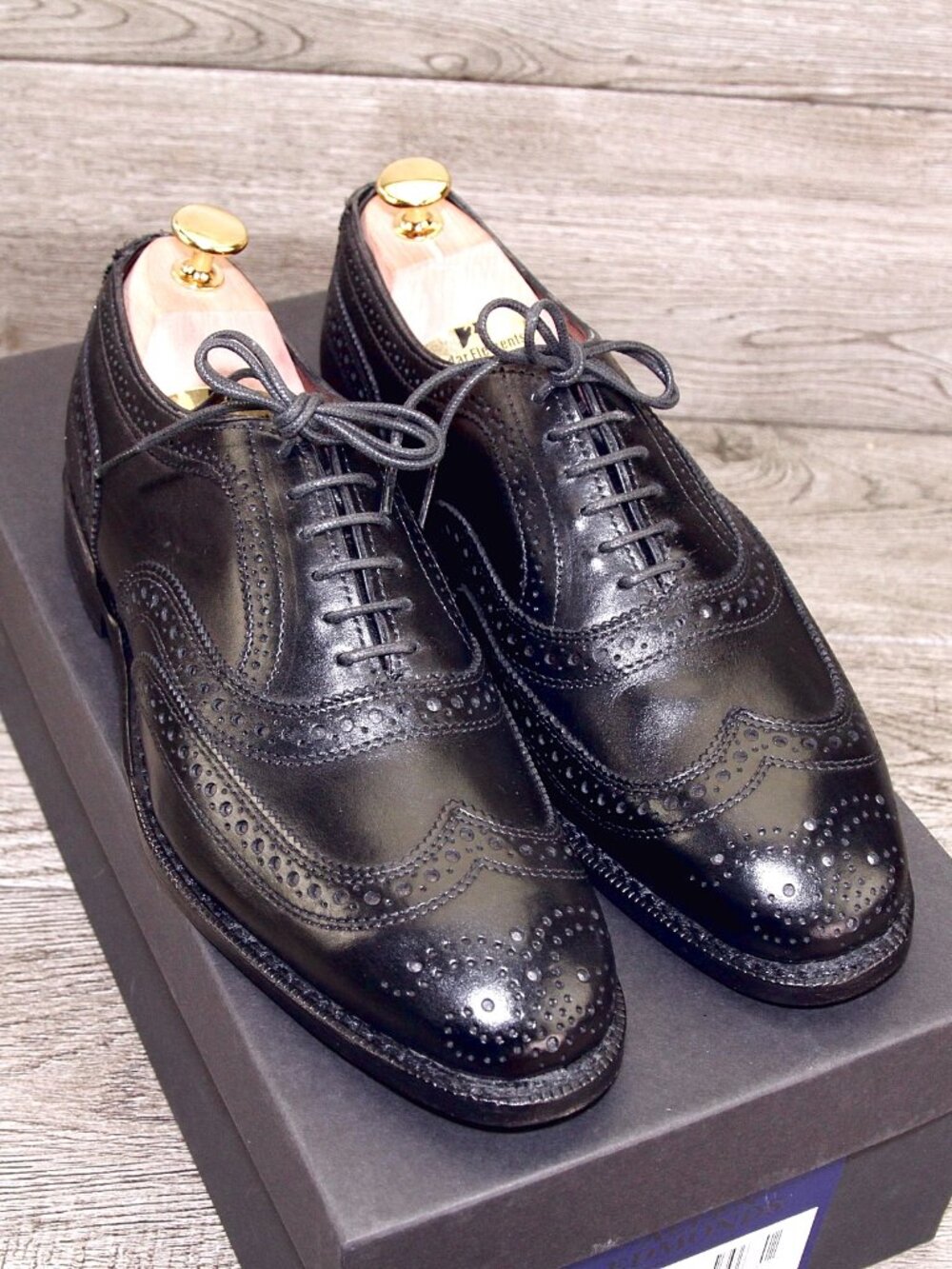 * NIB * $530 Allen Edmonds JEFFERSON Independence 7 D Black * add $15 new Trees